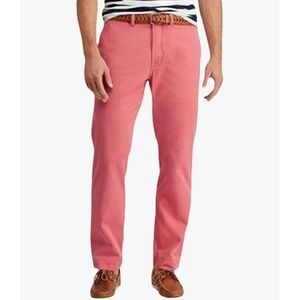 Ralph Lauren POLO Men's 36x34 Straight Fit Stretch Chino Khaki Pants Desert Rose